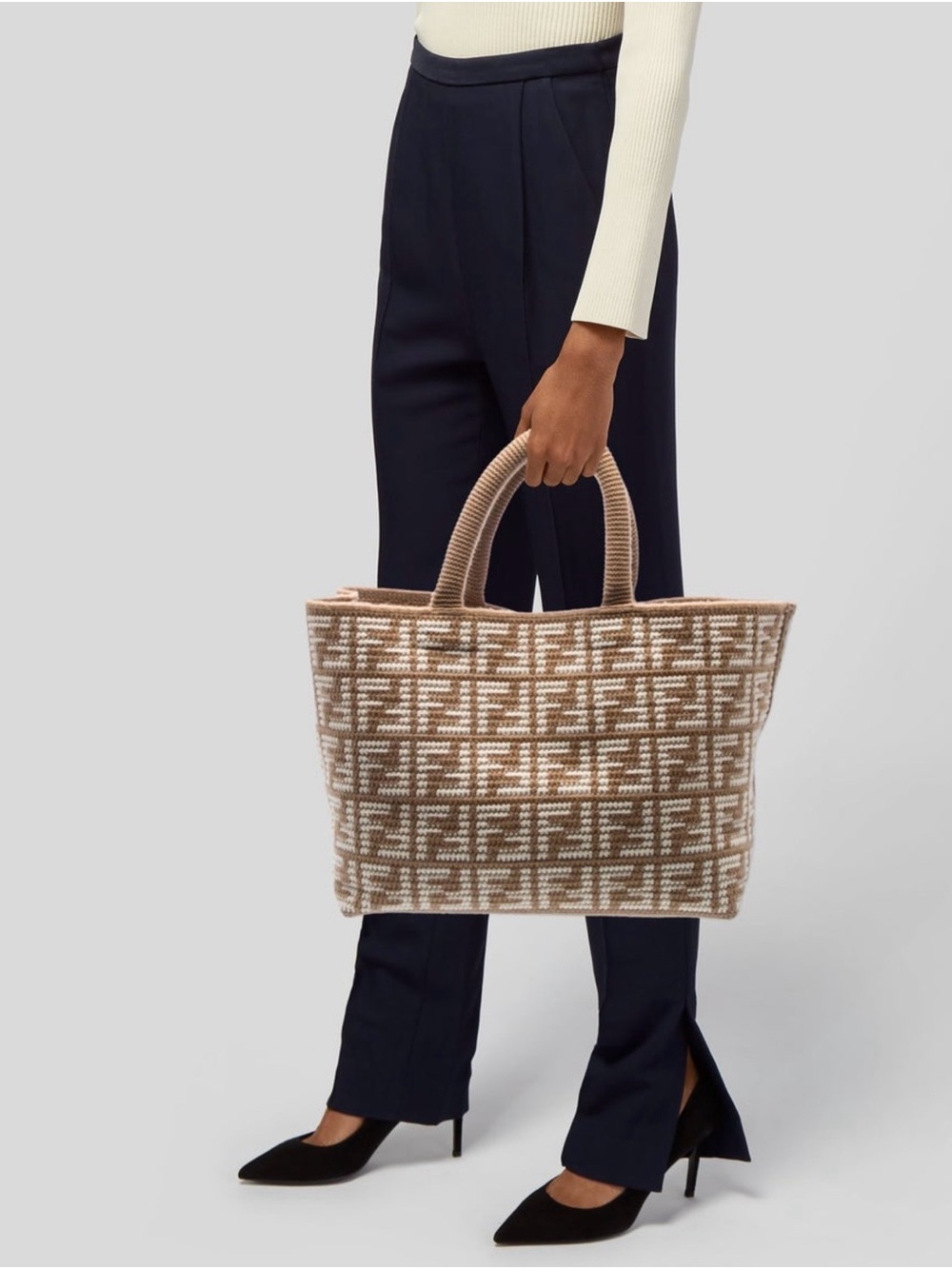 Fendi Zucca FF Shopper Tote Large - Picture 2 of 7